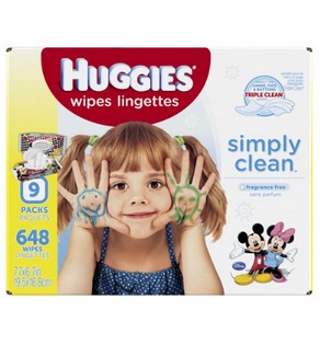 huggies simply clean wipes