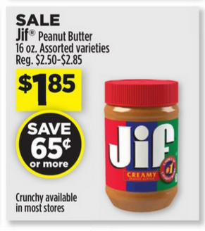 jif peanut butter