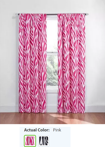 zebra curtains