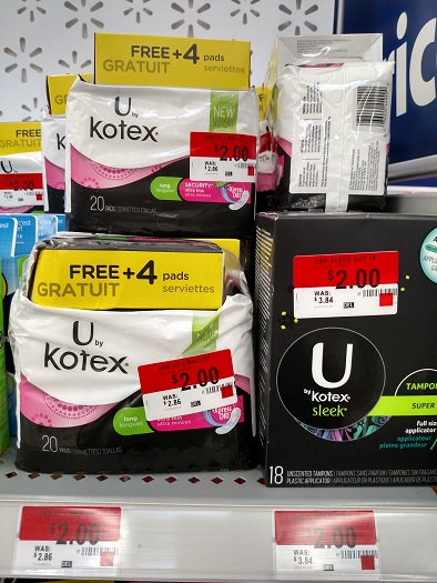 Kotex Clearance