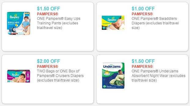 Pampers coupons