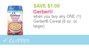 gerber cereal coupon