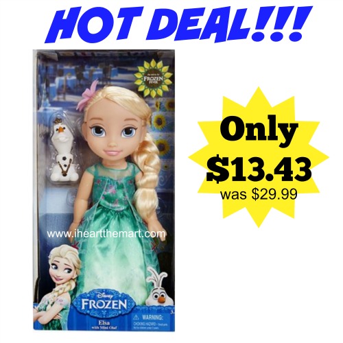 Disney's Frozen Fever Toddler Elsa Doll iheartthemart.com