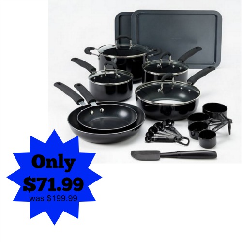 Food Network™ 22-pc. Nonstick Aluminum Cookware Set iheartthemart.com