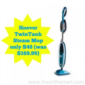 Hoover TwinTank Steam Mop only $48 (was $169.99) i heart the mart