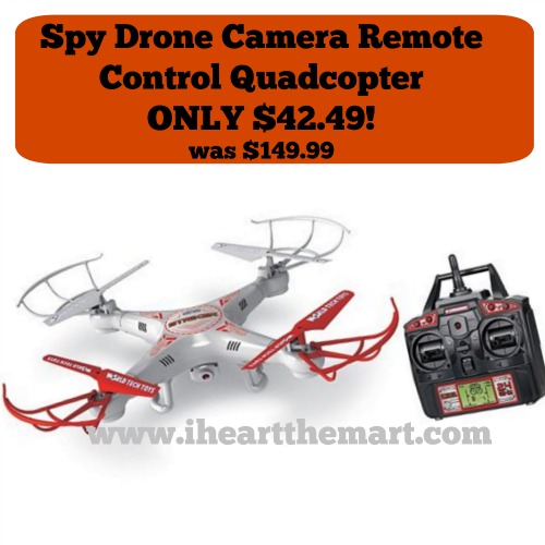 World Tech Toys Striker Spy Drone Camera Remote Control Quadcopter Iheartthemart.com