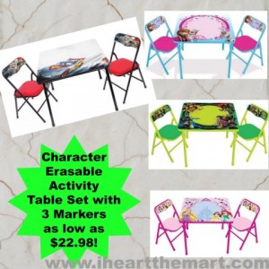 character tables $22.98 Iheartthemart.com