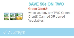 green giant canned veggies