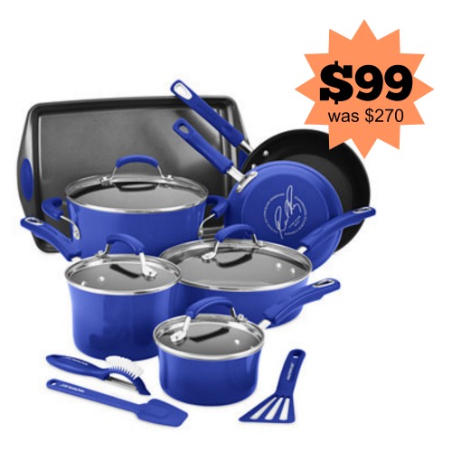 Rachael Ray 14-Pc. Nonstick Cookware Set