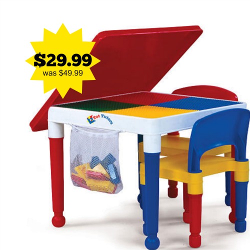 Tot Tutors 2-in-1 Construction Table and Chair Set iheartthemart.com