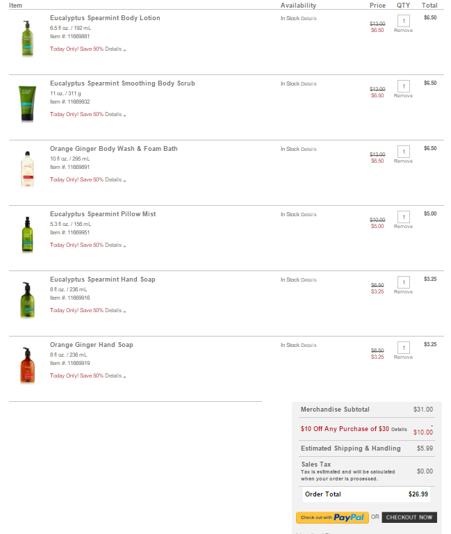 bath and body works checkout