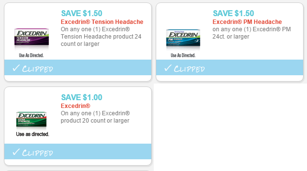 excedrin coupons