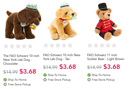 fao plush animals