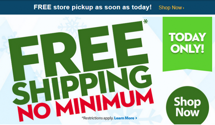 free shipping at walmart