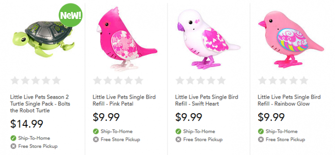 little live pets bird names