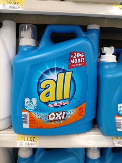 All Detergent 169oz at Walmart