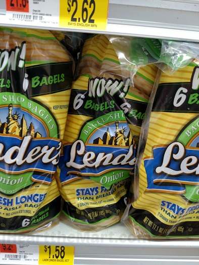 Lenders Bagels 6ct at Walmart