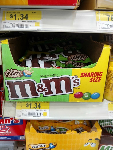 M&Ms Crispy at Walmart