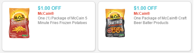 McCain coupons