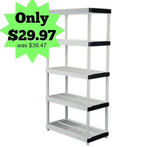 Plastic Ventilated Storage Shelving Unit