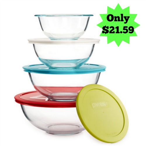 Pyrex 8-Piece Mixing Bowl Set