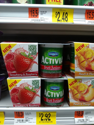 activia fruit fusion at walmart