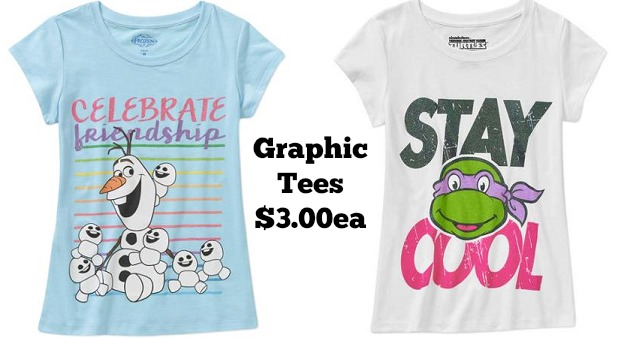 girls graphic tees at walmart