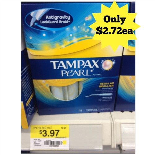 Tampax Pearl walmart