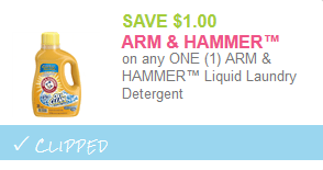 armm & hammer detergent coupon