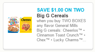 general Mills Cereal coupon