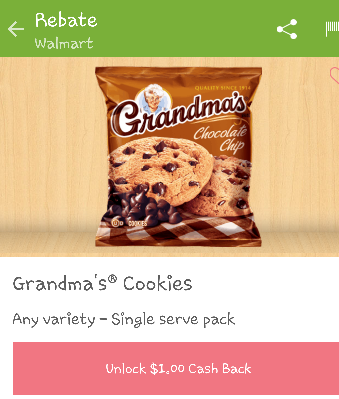 grandma cookies ibotta