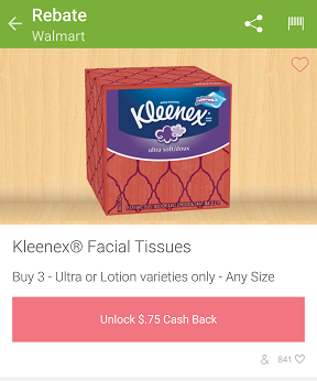 kleenex ibotta rebate