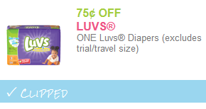 luvs diaper coupon