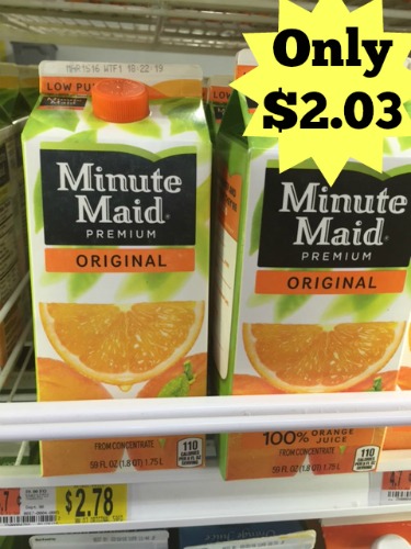 minute maid OJ walmart 1