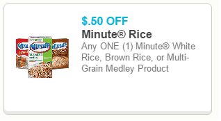 Minute rice coupon