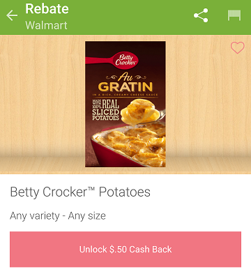 betty crocker potato ibotta