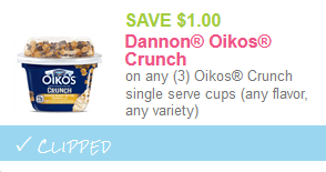 dannon oikos crunch coupon