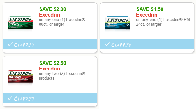 excedrin coupon