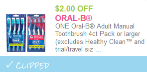 oral b toothbrush coupon