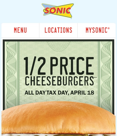 sonic burgers