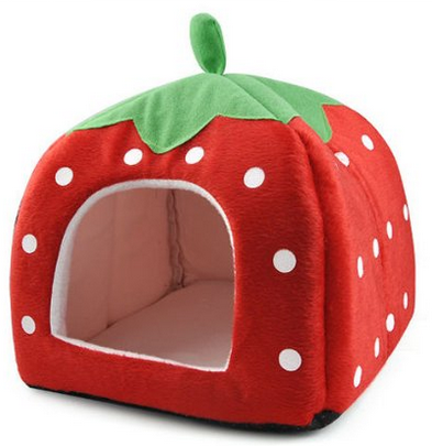 strawberry pet bed