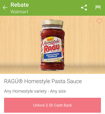 Ragu Homestyle Ibotta Offer