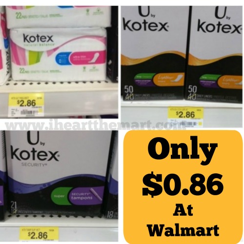 kotex products walmart