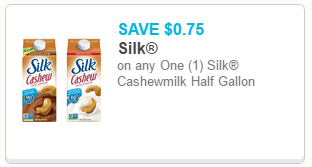 silk cashew coupon