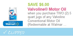 valvoline coupon