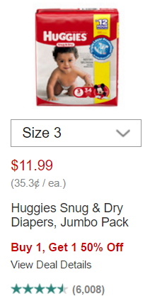 Huggies CVS