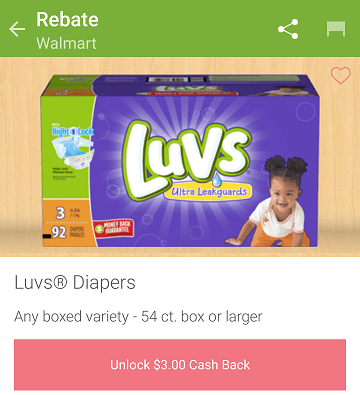 Luvs Diaper Box Ibotta Offer