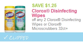 clorox wipe coupon