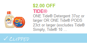 tide detergent coupon