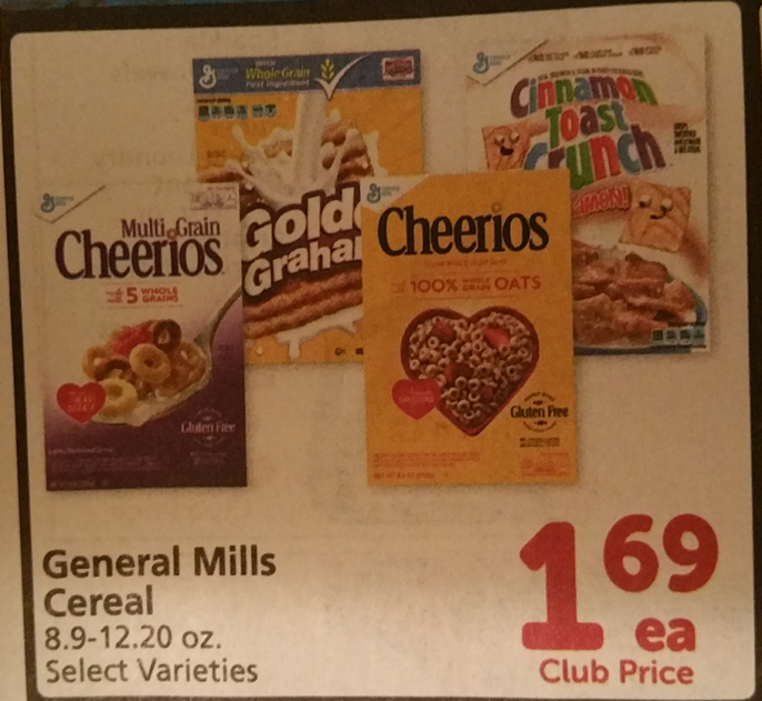 general mills cereal vons